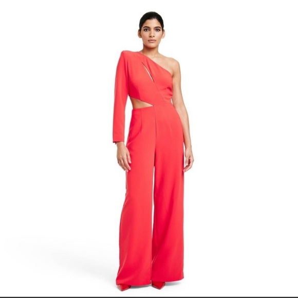 One Shoulder CutOut Jumpsuit - Sergio Hudson × Target NWOT XS Red - Picture 4 of 9